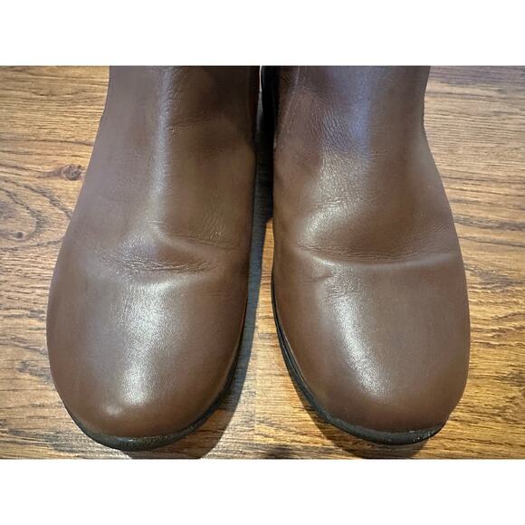 David Tate Space Leather Chelsea Booties - Brown - Size 8W Everyday Style - Picture 10 of 11